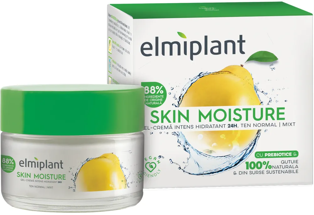 Crema Hidratanta de Zi Elmiplant Skin Moisture 25+ pentru ten normal/mixt, 50 ml