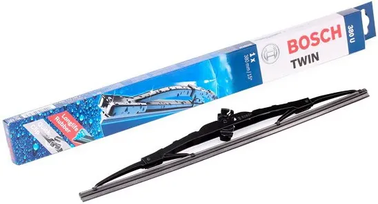 Stergator Bosch Aerotwin, 38 cm cu prindere clasica carlig, aplicatie multipla