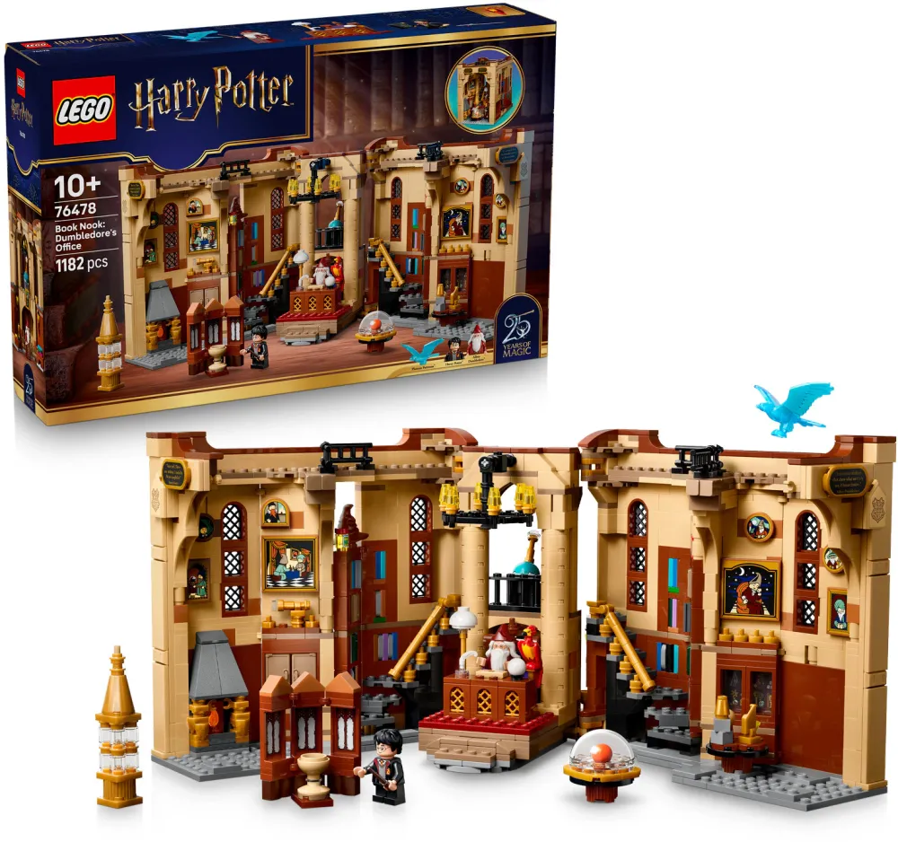 Set de constructie LEGO Harry Potter™ Diorama pentru biblioteca: biroul lui Dumbledore 76478