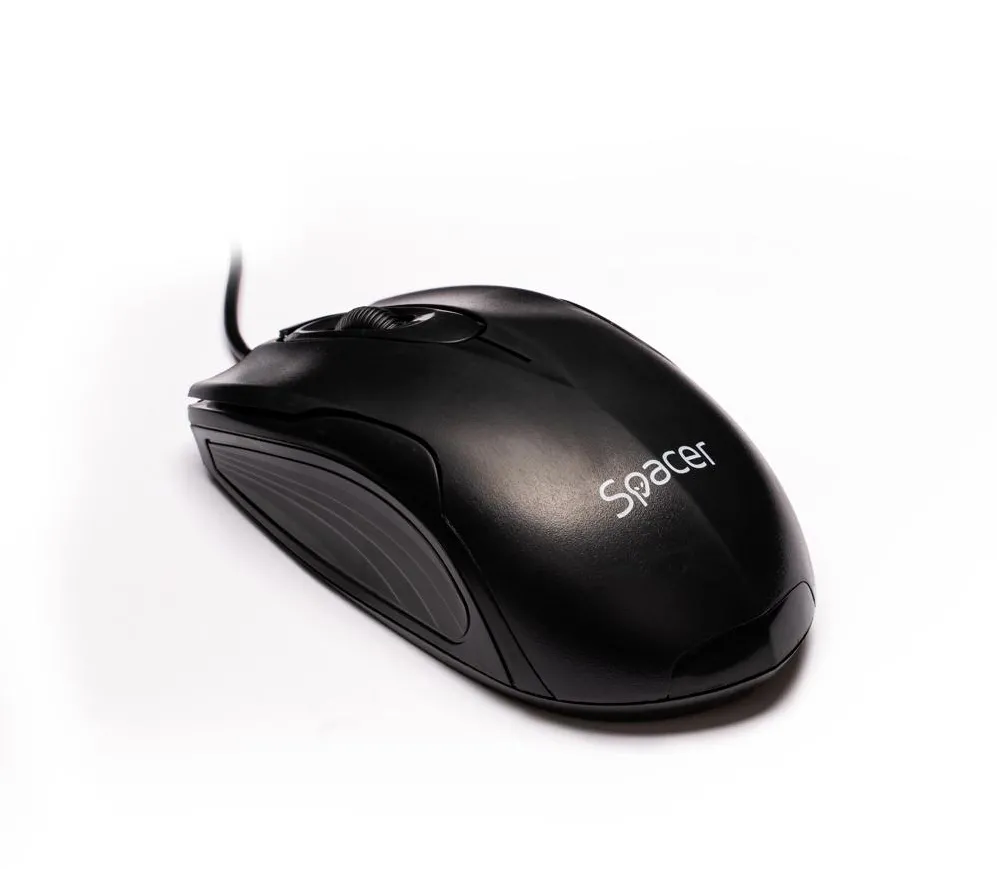 MOUSE  Spacer, PC sau NB, cu fir, USB, optic,  1200 dpi, butoane/scroll 3/1, , negru, "SPMO-M11"