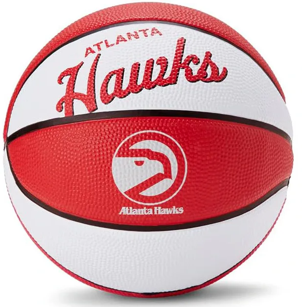 Minge baschet mini NBA Atlanta Hawks, Wilson, Marimea 3, Rosu/Alb