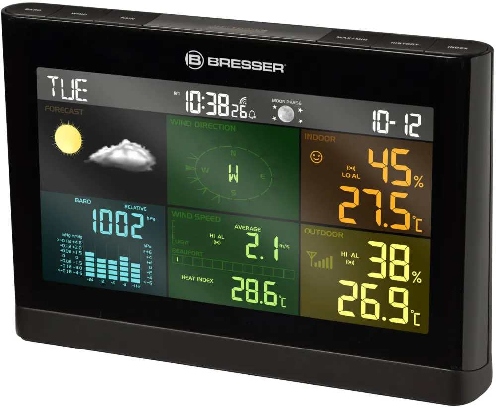 Bresser 5-in-1 Comfort Weather Center black