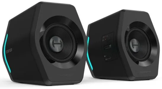 BOXE EDIFIER Gaming 2.0, RMS:  16W (2 x 8W), bass 2.75",control volum,BT/USB/AUX,sound mode: Music/Game/Movie,12 x LED RGB, frecv. rasp 98Hz-20KHz, 220V power,black, "G2000-BK" (timbru verde 0.8 lei)