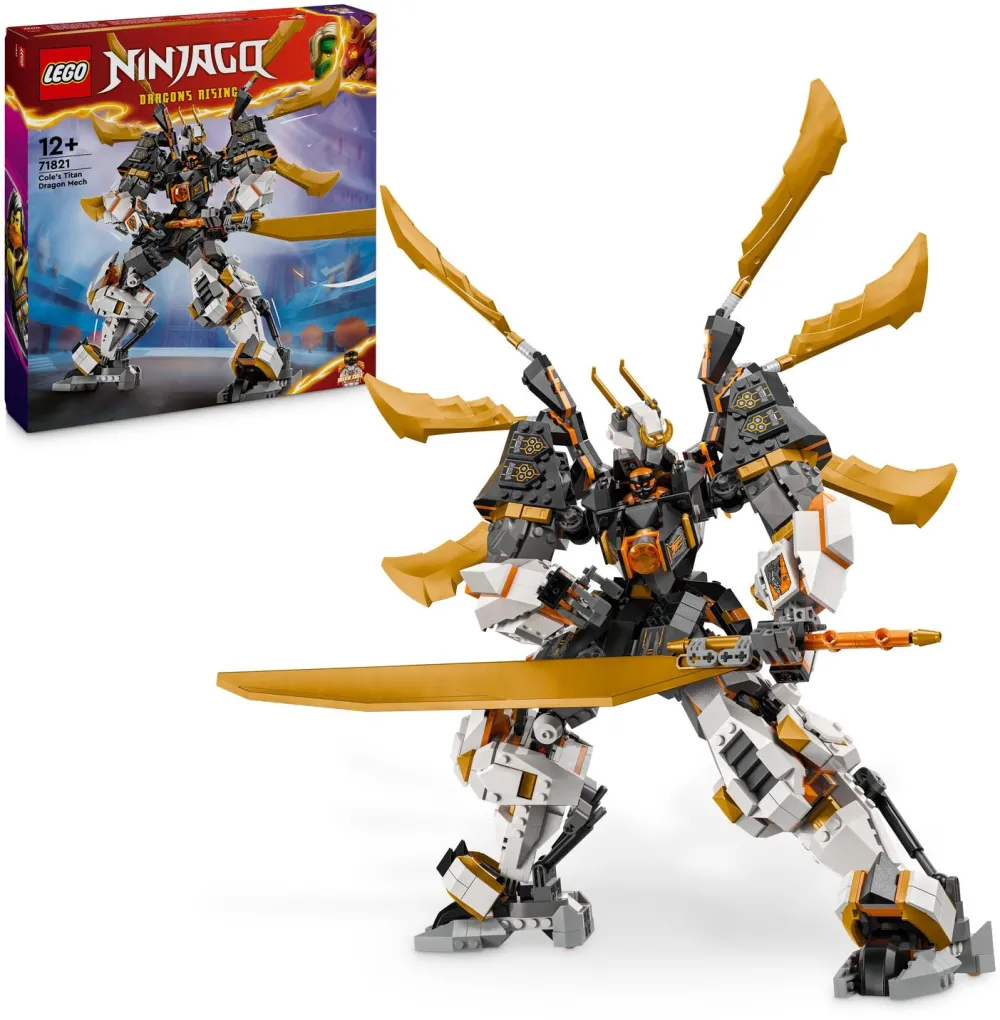 LEGO Ninjago - Robotul-dragon de titan al lui Cole 71821, 1055 piese