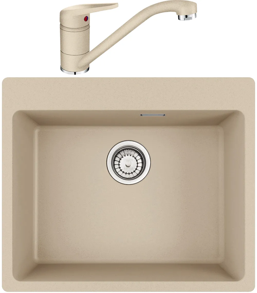 Pachet chiuveta bucatarie fragranite Franke MRG 610-54, 590x500 mm + Baterie Novara Plus, Avena