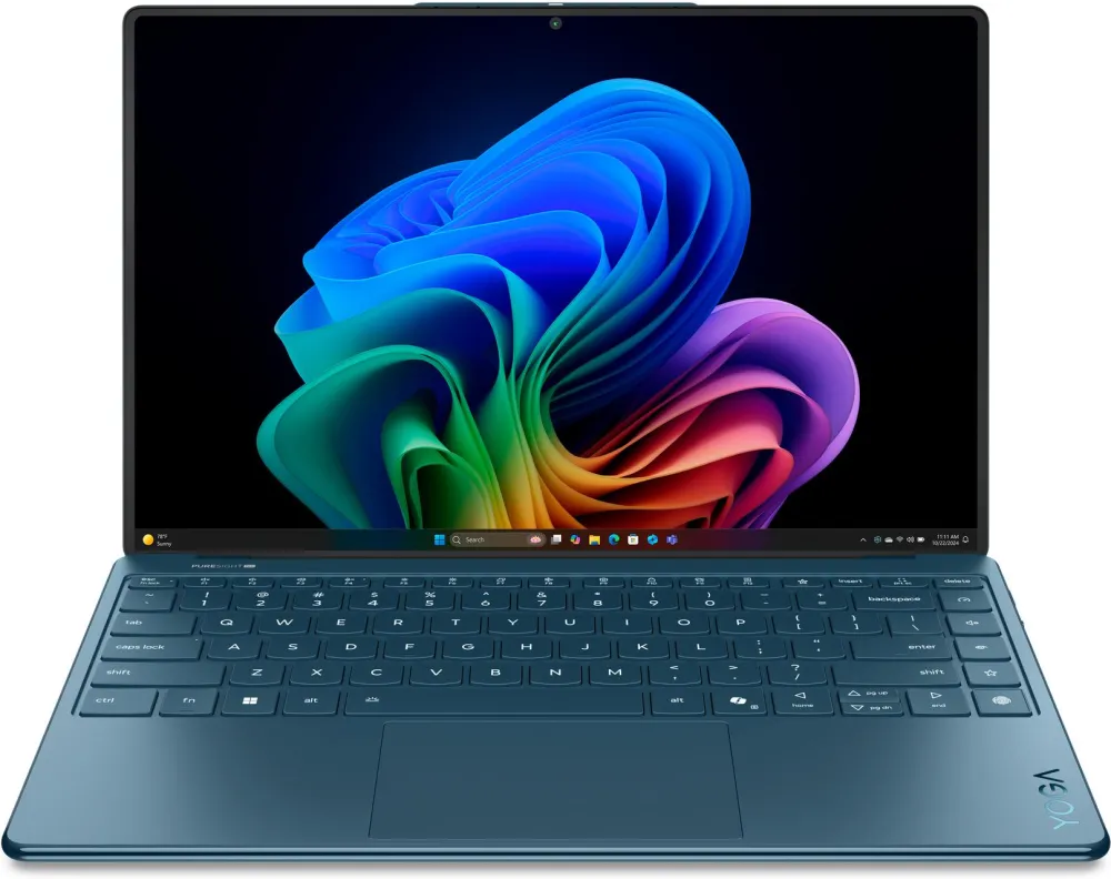 Laptop Lenovo Yoga Slim 9 14ILL10 cu procesor Intel Core™ Ultra 7 258V pana la 4.8GHz, 14" 4K WQUXGA, OLED, 32GB LPDDR5x RAM, 1TB SSD, Intel® Arc™ Graphics 140V, Windows 11 Home, Tidal Teal, 3y on-site Premium Care