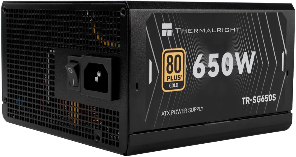SURSA Thermalright "SG-650S", 650W, certificare 80 Plus Gold, non-modular, LLC, DC to DC, fan 120mm, negru, "TR-SG650S" (timbru verde 2 lei)
