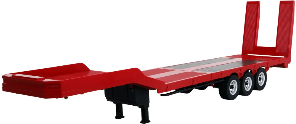 Masina AMEWI Tieflader-Sattelauflieger Dreiachse Scania 1:18 rot 8+