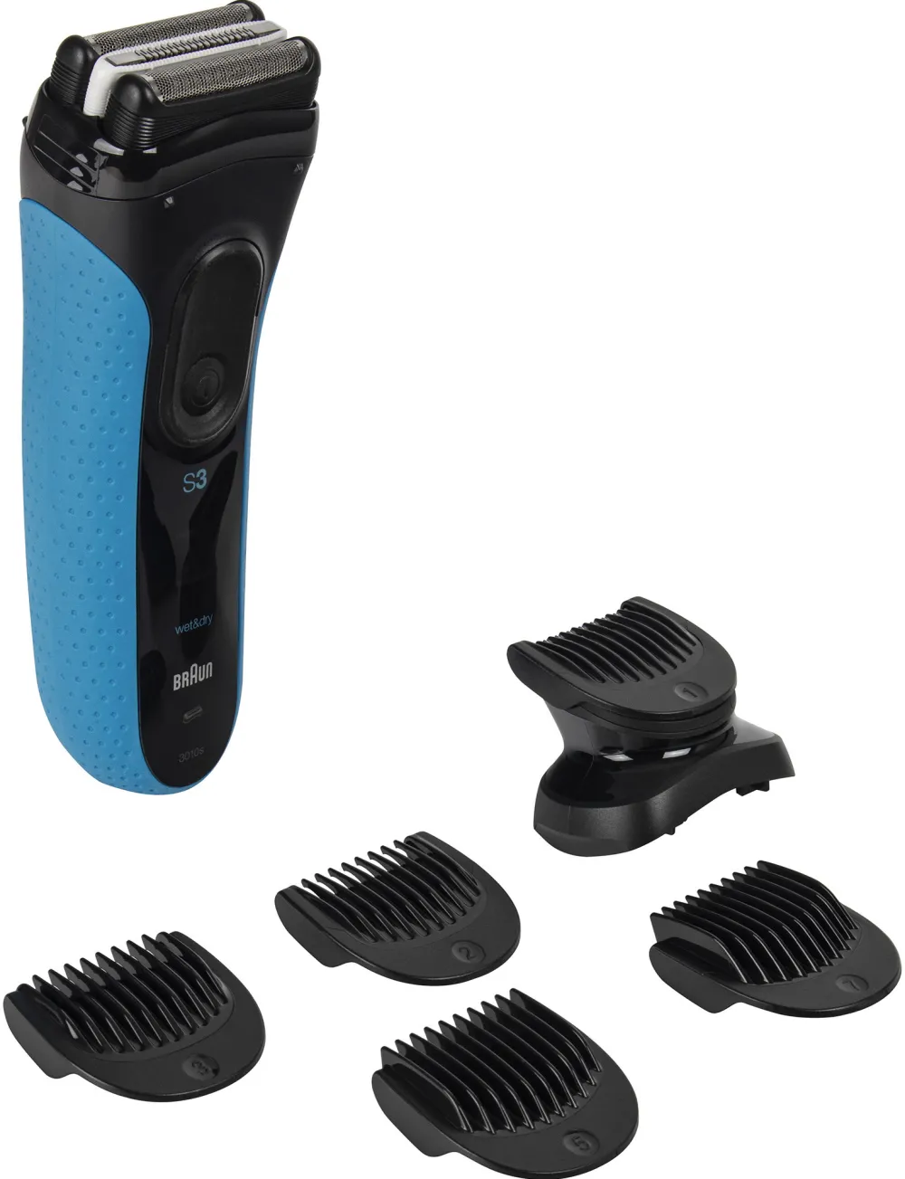 Aparat de ras BRAUN Series 3 3010 BT negru albastru