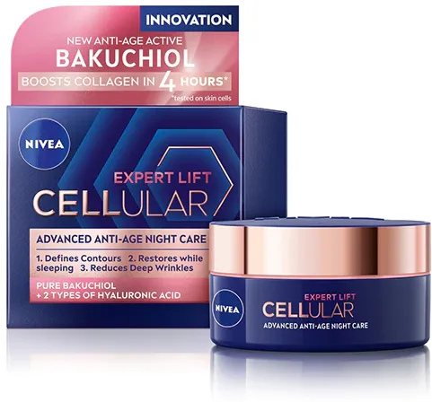 Crema de noapte NIVEA Cellular Expert Lift antirid, 50 ml