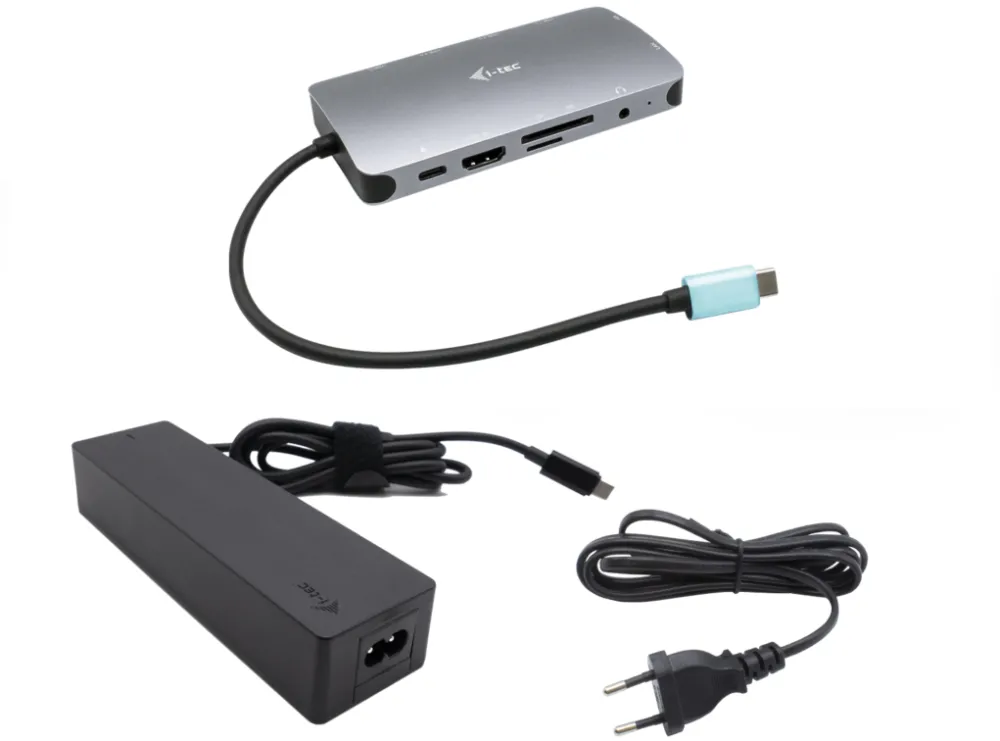 i-tec USB-C Nano HDMI/V GA + Charger 100W