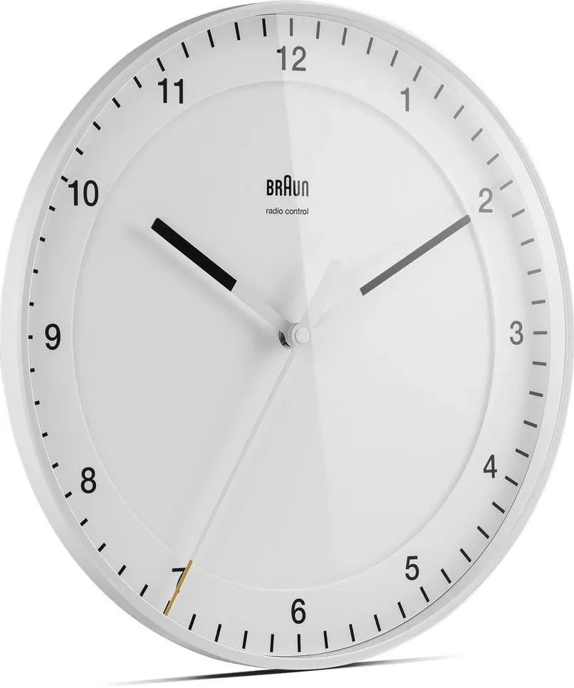 Braun BC 17 W-DCF radio wall clock white
