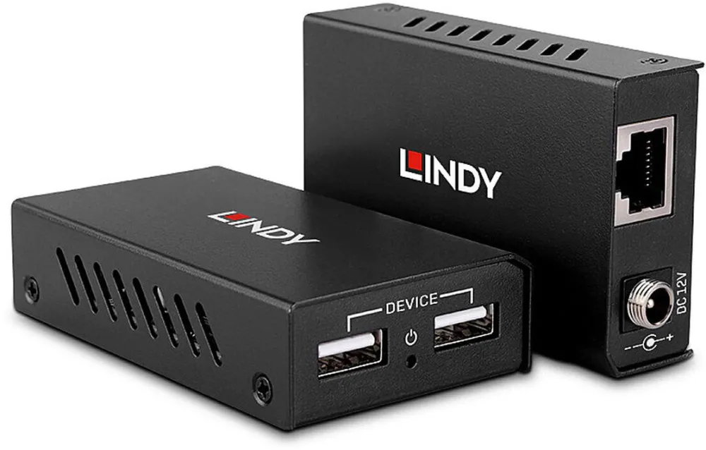 LINDY 100m 2 Port USB 2.0 Cat.6 Extender