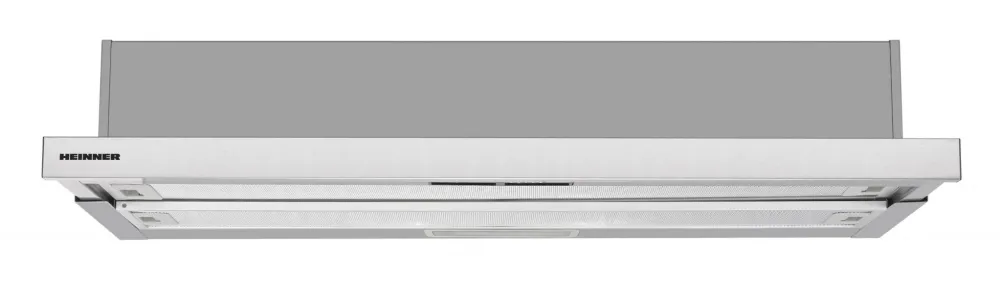Hota incorporabila telescopica Heinner HTCH-490IX, Putere de absorbtie 413.5 m3/H, 1 motor, Lumina led, 90 cm, Inox