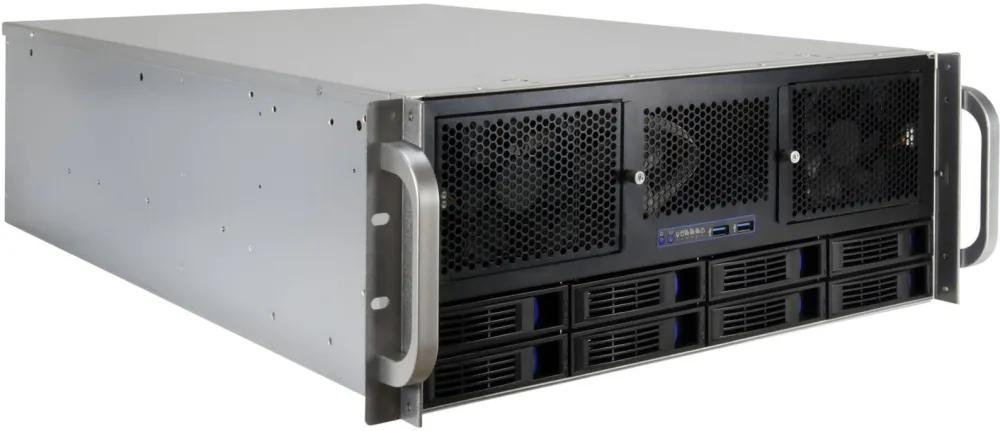 Inter-Tech Case IPC Storage 4U-4408-L, o.PSU