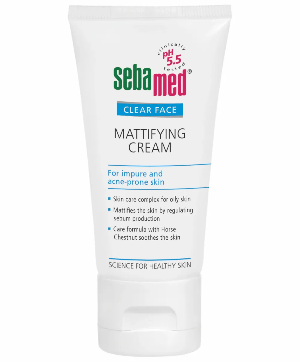 Crema dermatologica matifianta Clear Face Sebamed pentru ten acneic, 50 ml