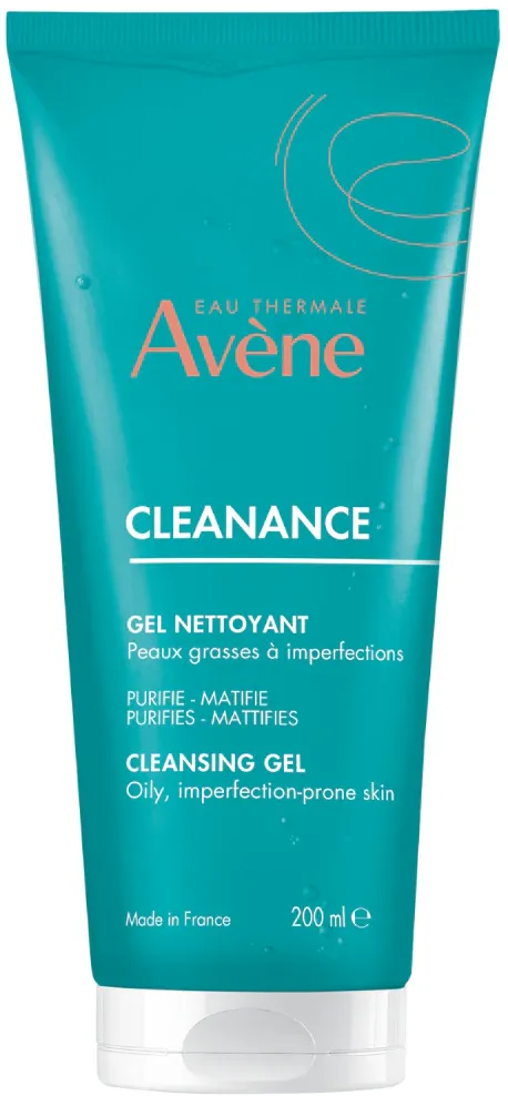 Gel de curatare pentru ten gras cu tendinta acneica, Avene Cleanance, 200 ml