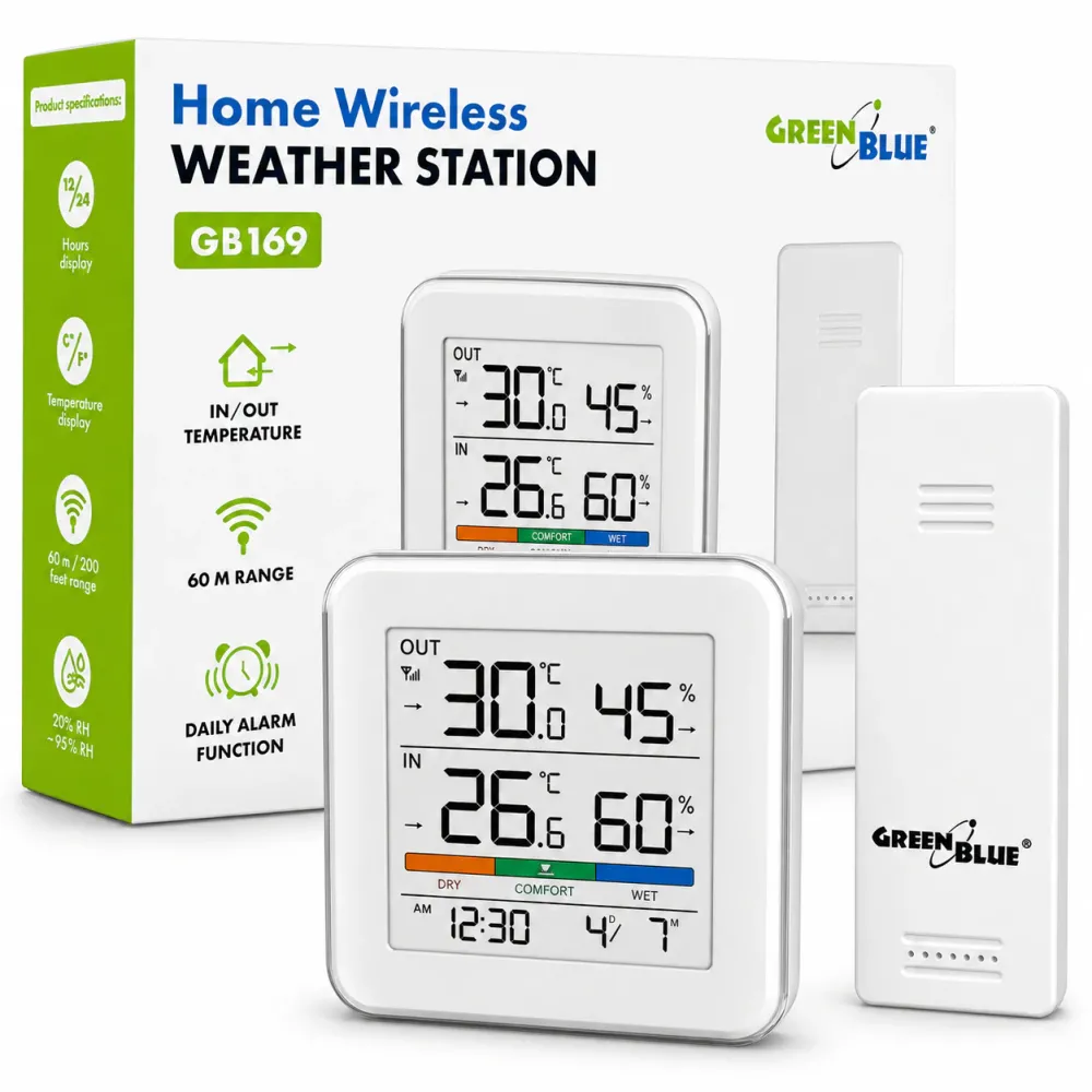 GreenBlue wireless weather station GB169