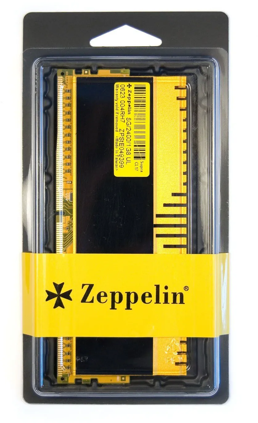 MEMORIE DDR  Zeppelin DDR4  8GB frecventa 3600 MHz, 1 modul, radiator, retail "ZE-DDR4-8G3600-RD-GM"