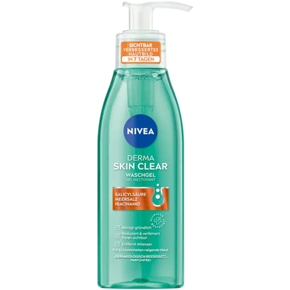 Gel de curatare NIVEA Derma Skin Clear, 150 ml