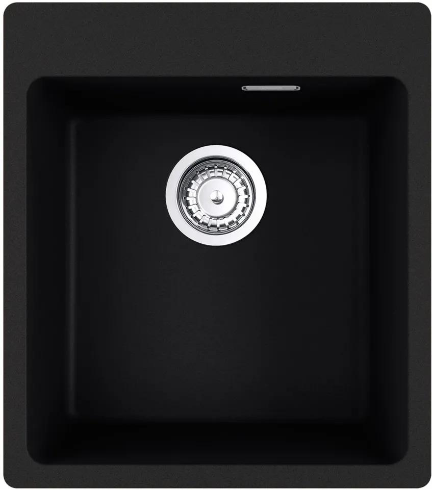 Pachet chiuveta bucatarie Franke MRG 610-39, 440x500 mm, + Baterie Novara Plus, Negru