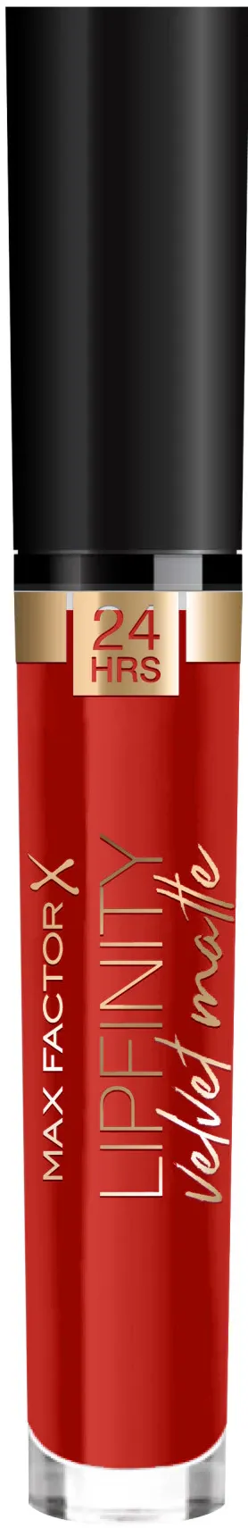 Ruj lichid Max Factor Velvet Matte 25 Red Luxury, 3.5 ml