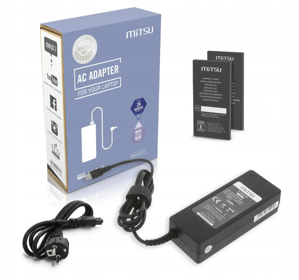 Alimentator Laptop MITSU Laptop charger power supply 87W USB-C 5V-9V-12V-15V/3A, 20V/3.25A, 20.2V/4.3A PD