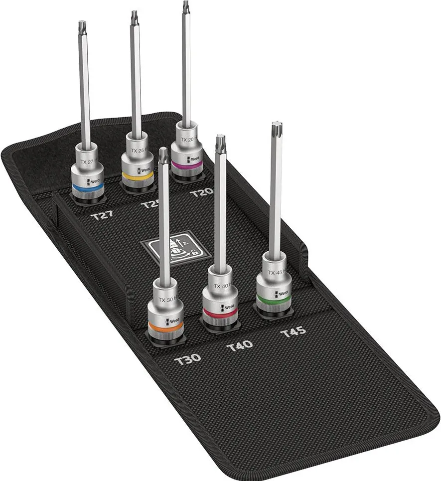 WERA 8767 C TORX HF 2 Zyklop bit socket set TORX w. holding func.