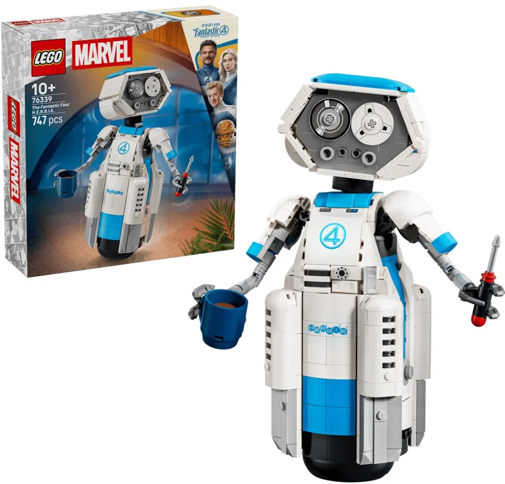 Set de constructie LEGO | Marvel Cei 4 Fantastici H.E.R.B.I.E. 76339 de 10+ ani, 747 piese