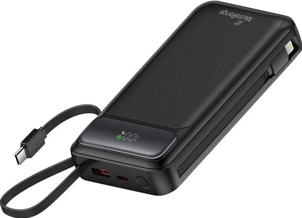 MediaRange Powerbank 20000mAh USB-C LC-Display Quickcharge