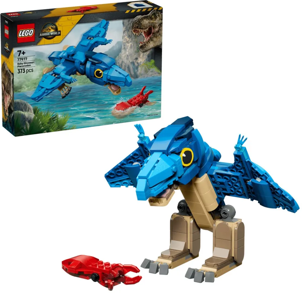 Set de constructie LEGO Jurassic World Pui de dinozaur: Pteranodon 77977 de 7+ ani, 373 piese