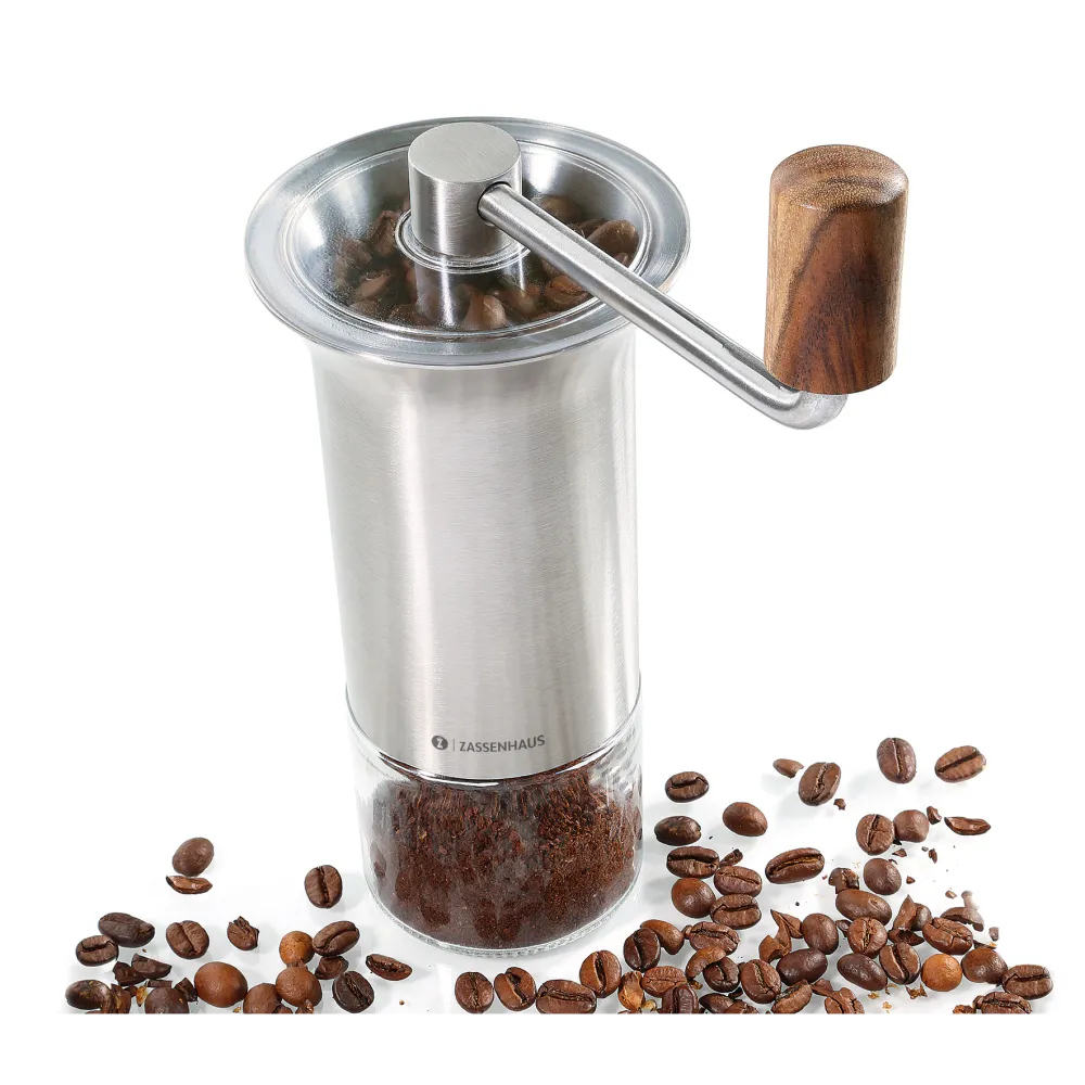 Rasnita de cafea Zassenhaus BARISTA inox sticla