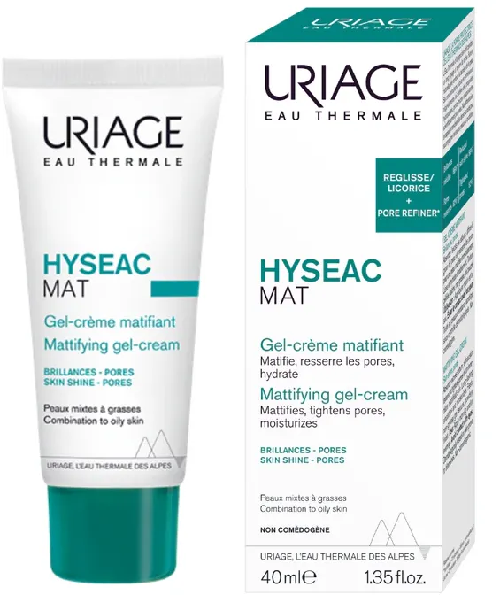 Gel-crema matifianta Uriage Hyseac Mat, 40 ml