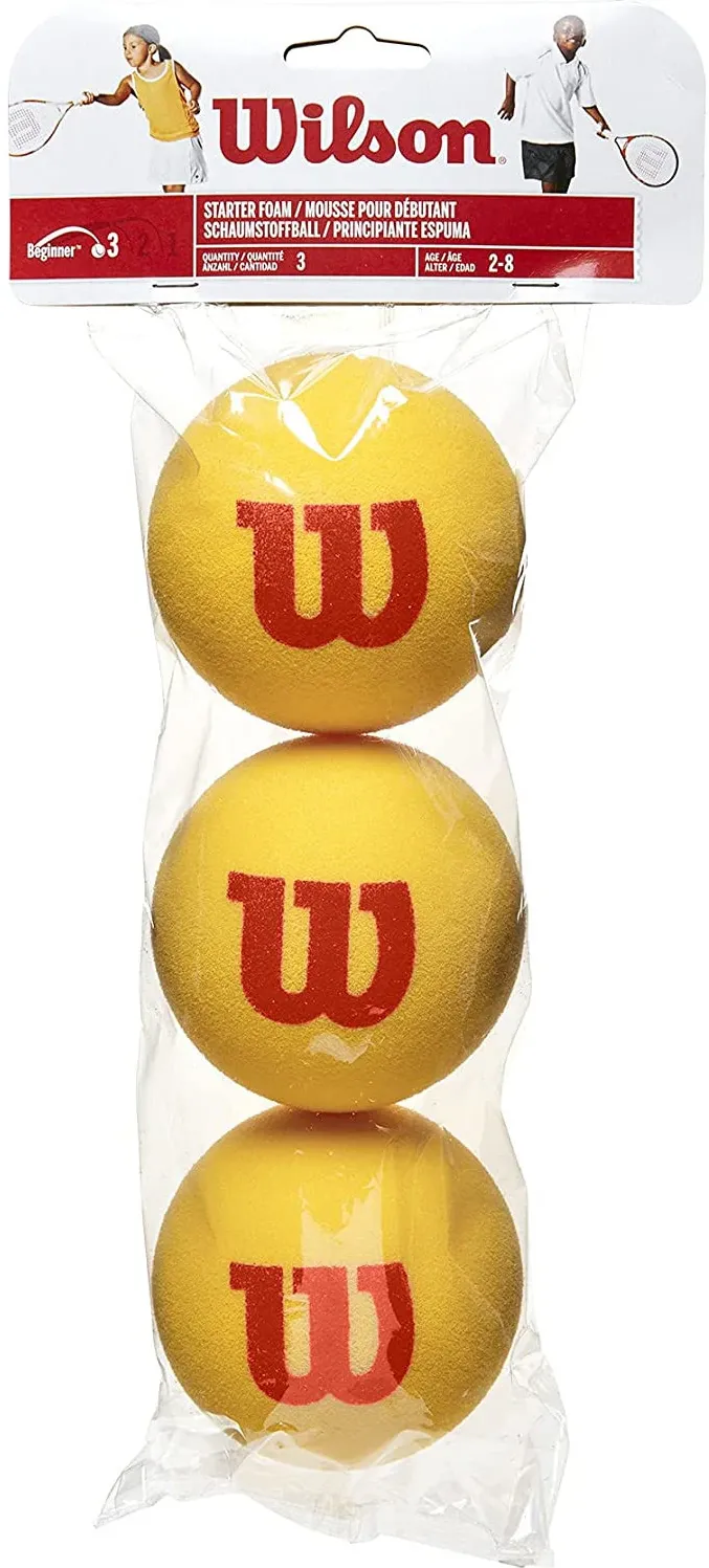 Set mingi tenis moi Wilson Starter Foam, copii, 3/buc