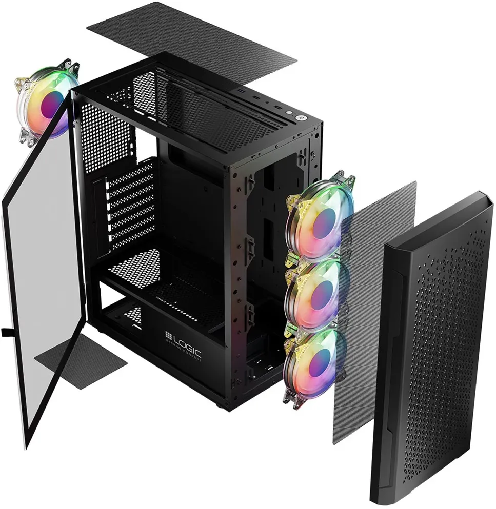 Computer cases ARMANIS ARGB MIDI Black