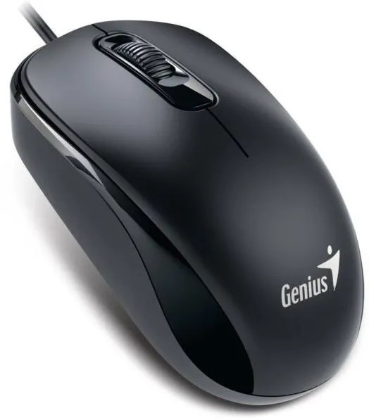 Mouse Genius, "DX-120", PC sau NB, cu fir, USB-C, optic, 1200 dpi, butoane/scroll 3/1, cablu 1.5m, negru