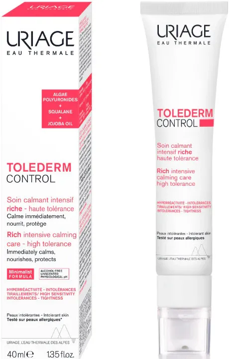 Crema calmanta Uriage Tolederm Control, textura bogata, 40 ml