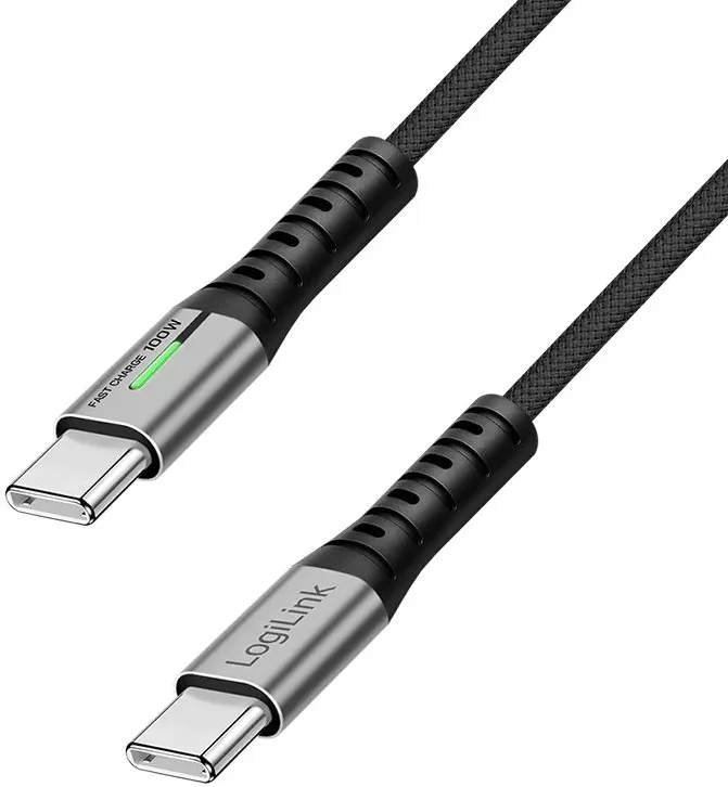 Logilink LogiLink USB-C 480 Mb/s, 100W 0.5m w oplocie czarny