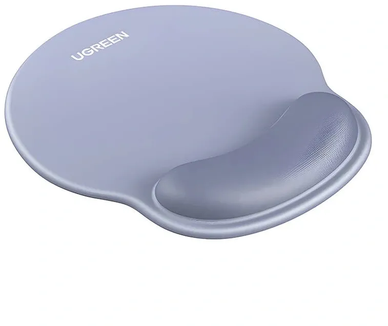 MousePAD Ugreen, "LP668" cauciuc si material textil, suport incheietura cu gel, 220 x 245 x 5 mm, gri