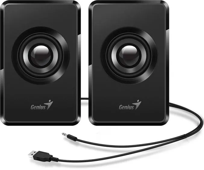 BOXE GENIUS 2.0, RMS:  3W (2 x 1.5W), USB power, black, "SP-U125" "31730042400" (timbru verde 0.8 lei)