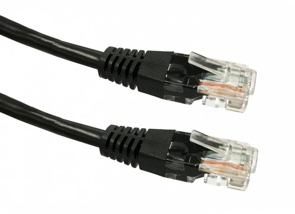 Cable Patchcord cat. 5e RJ45 UTP 5m black