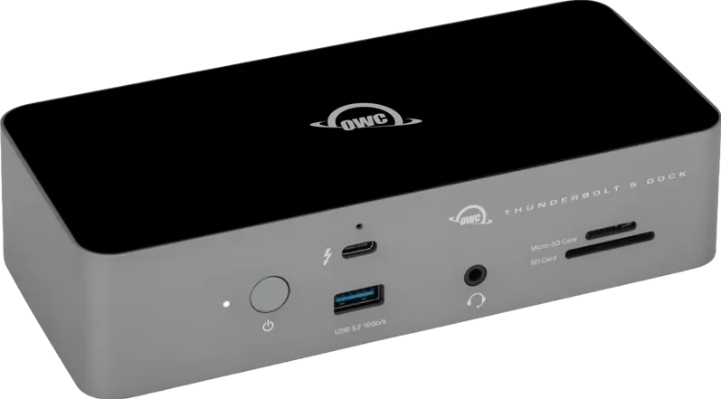 OWC 11-Port Thunderbolt 5 Dock, 2.5GB Net (4xTB5/3x USB A/1xEth/1xAudio/2xSD reader)
