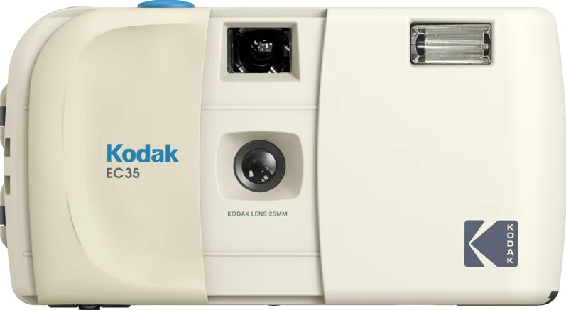 Kodak EC35 Film Camera Vanilla White + Kodak Ultra Max 24 Exp