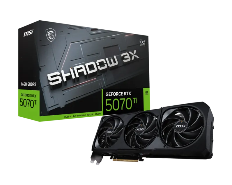 MSI GeForce RTX 5070 TI 16G SHADOW 3X OC