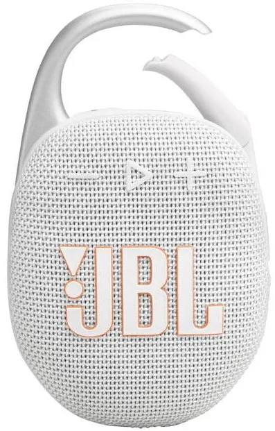 JBL Clip5 PortableBluetoothSpeaker White