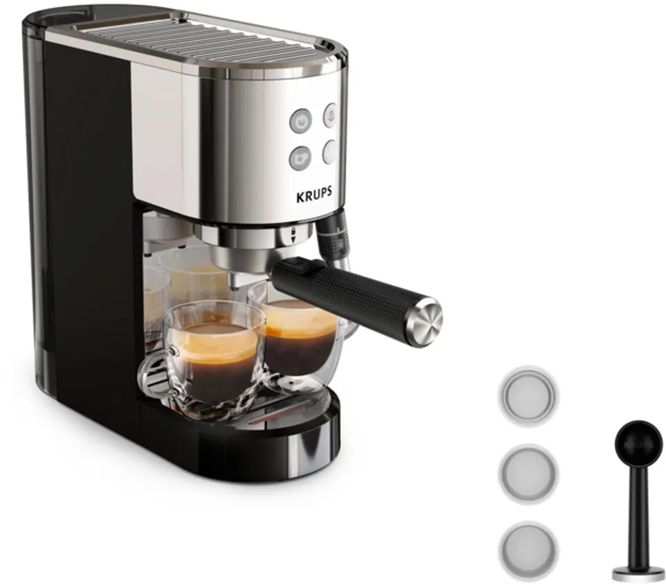 Krups Virtuoso XP444C10 coffee maker Semi-auto Espresso machine 1 L