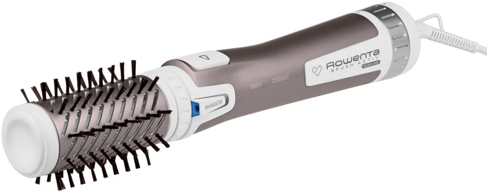 Rowenta Brush Activ Premium Care CF9540 Hot air brush Warm Aluminium, Metallic, White 1000 W 1.8 m