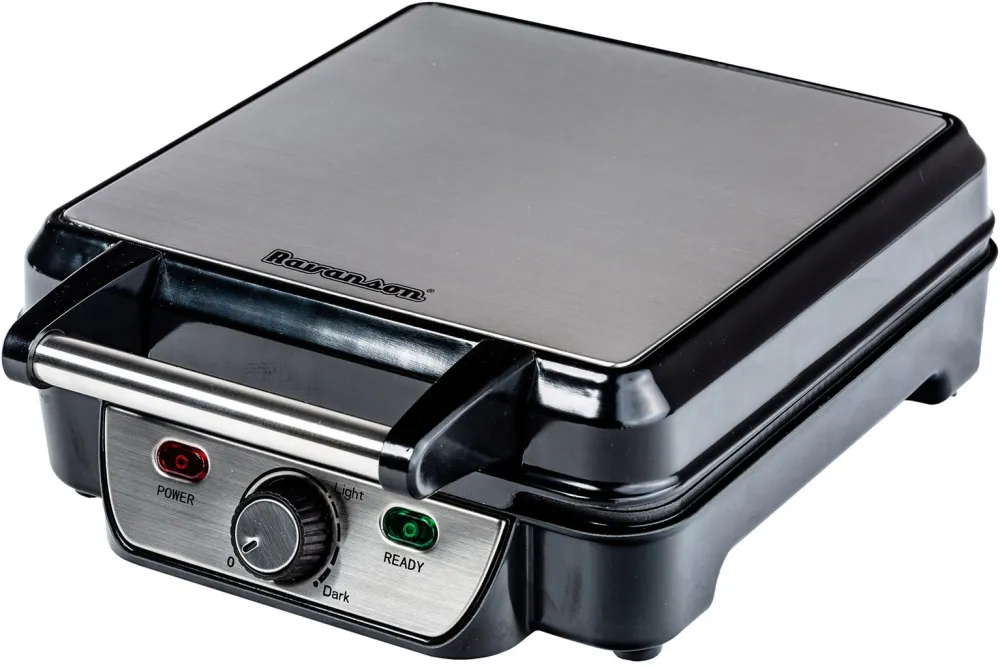 Waffle iron Ravanson GR-7030 (1100W; black)