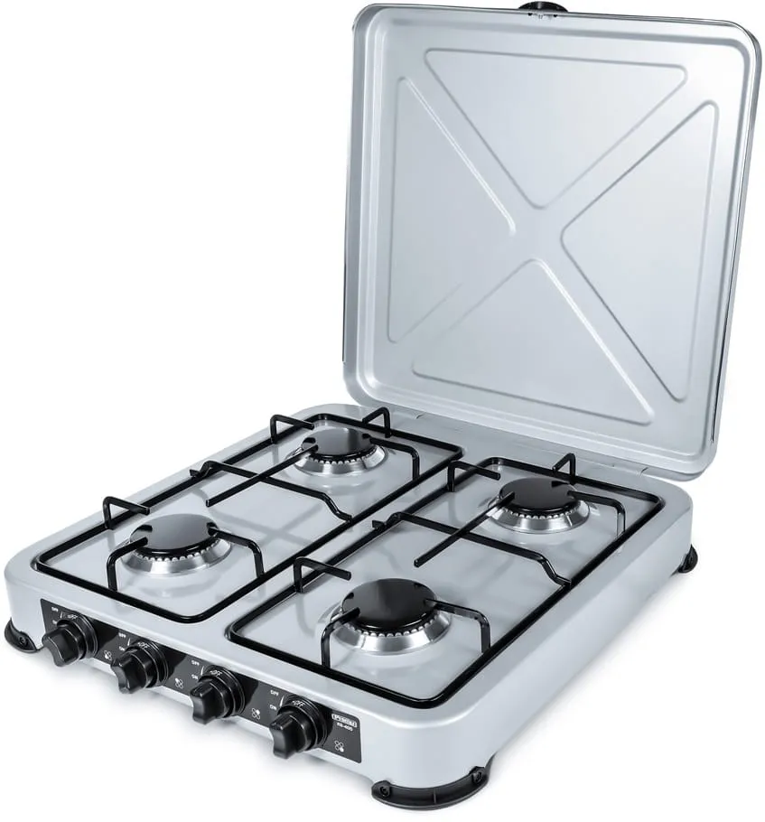 PROMIS KG400 Four-burner gas stove silver