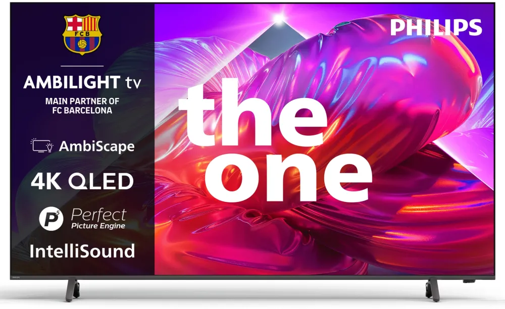 Televizor Philips AMBILIGHT tv QLED 75PQS9011, 189 cm, Smart TV, 4K Ultra HD, 144Hz, Clasa F (Model 2026)
